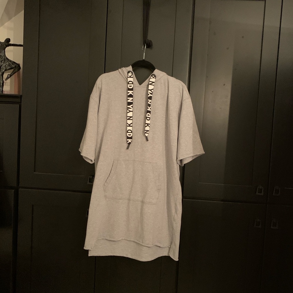 DNKY Grey Sweat Long Top L.